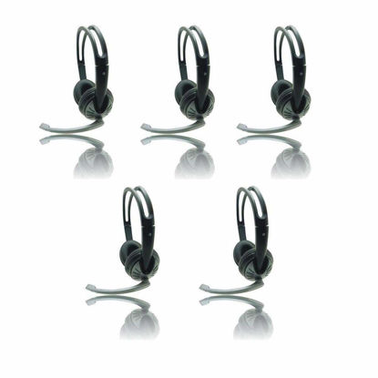 Picture of iMicro (Pack of 5) IMME282 Wired USB Headset Black (New Version of IM320)