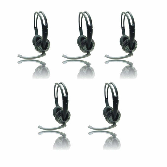 Picture of iMicro (Pack of 5) IMME282 Wired USB Headset Black (New Version of IM320)