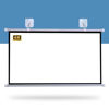 Picture of FUREMA 40" 50" 60" Manual Projector Screen HD, Home Theater Projector Movie Screen, Pull Down Projection Screen, Picture Quality, Wrinkle Free, Easy Roll Up (Size : 50inch-16:9)