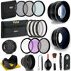 Picture of 52MM Professional Lens & Filter Bundle - Complete DSLR/SLR Compact Camera Accessory Kit - Lenses (Telephoto, Wide Angle), Filters (Macro, ND, UV, CPL, FLD), Cleaning Tools + More Accessories
