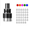 Picture of ZXHZAQ Photograph Flash Snoot Conical Lens Video Modelling Shape Photo Studio Light Kit with Optical Spotlight Lens 35 Gobos