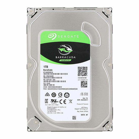 Picture of Seagate 1TB SATA 3.5 BarraCuda SingPk (ST1000DM010)