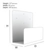 Picture of PC Wall Mount 154 (Single) | 11H x 5W x 12D | Wall Mount for Personal Computers | USA Made | Oeveo