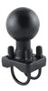 Picture of RAM MOUNTS (RAM-D-235U Double U-Bolt Base with 2.25" Ball for Rails from 0.75" to 1.25" in Diameter