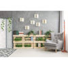 Picture of YongFoto 12x10ft Interior Room Backdrop for Photography Wooden Bookshelf Green Plants Screen Armchair Grey Lounge Background Modern Home Banner Decor Live Video Portrait Photo Studio Props