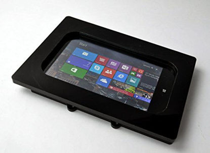 Picture of TABcare Compatible HP Stream 7 Wall Mount Anti-Theft Security Enclosure, Black Acrlyic Material for POS, Kiosk, Store Display, Square Card Reader