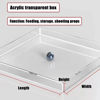 Picture of Transparent Acrylic Water Tank Shallow Sink Shooting Props, Deep Water Tank Storage Display Box, Coffee Tray Desktop Cosmetics Storage Tray(30x30x5cm/11.8x11.8x2in)