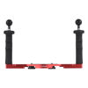 Picture of Andoer Dual Handle Camera Diving Rig Handheld Underwater Tray Stabilizer Adjustable Camera Diving Housing Bracket Replacement for GoPro Canon Sony Nikon DSLR Camera Waterproof Housing Bracket