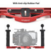 Picture of Andoer Dual Handle Camera Diving Rig Handheld Underwater Tray Stabilizer Adjustable Camera Diving Housing Bracket Replacement for GoPro Canon Sony Nikon DSLR Camera Waterproof Housing Bracket