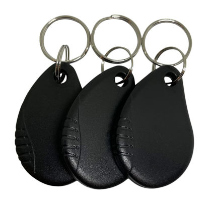 Picture of AuthorizID 25 - 26 Bit H10301 125 KHz Proximity Black Leaf Fobs Wiegand T5577 chip. Compatible with 1386 1326 7610 1586 1391 and 1346. Works with Nearly All Access Control Systems. Free tech Support.