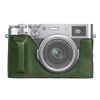 Picture of MUZIRI KINOKOO Fuji X100VI Case, Genuine Leather Protective Half Case Compatible for Fujifilm X100VI Camera - with Opening Bottom and Hand Grip Design - Green