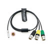 Picture of Alvin's Cables RED DSMC2 Camera Sync Cable 00B 4 Pin to 3BNC for Timecode Genlock Trigger 60CM| 23.6inches