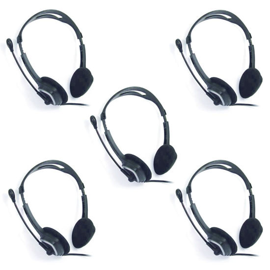 Picture of iMicro IM320 USB Headset with Microphone, 5-Pack