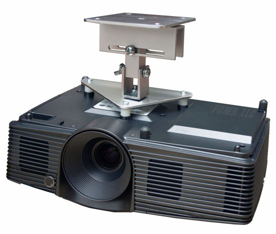 Picture of PCMD, LLC. Projector Ceiling Mount Compatible with Optoma EH412 EH412ST GT1080HDR HD27H HD29HST HD39HDR with Lateral Shift Coupling (5-Inch Extension)