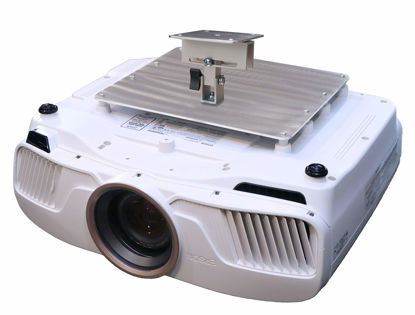 Picture of PCMD, LLC. Projector Ceiling Mount Compatible with Epson Home Cinema LS11000 Pro Cinema LS12000 with Lateral Shift Coupling (5-Inch Extension)