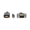 Picture of Tripp Lite HDMI to VGA + Audio Adapter Converter Cable Active Low Profile HD15 + 3.5mm M/M 1080p @ 60Hz 15ft 15' (P566-015-VGA-A), Black