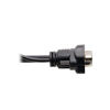 Picture of Tripp Lite HDMI to VGA + Audio Adapter Converter Cable Active Low Profile HD15 + 3.5mm M/M 1080p @ 60Hz 15ft 15' (P566-015-VGA-A), Black