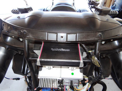 Picture of Amp Mount Fits Kawasaki Vulcan Vaquero and Voyager Wiring Kit and Amp Mount Rockford Fosgate PBR400X4D or Pbr300x2 or Pbr300x4