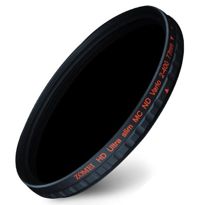 Picture of Zomei 77mm HD Ultra Slim 18 Layer Super Multi-Coated ND2-ND400 Fader Variable Neutral Density Lens Filter Adjustable ND Filter German Schott Optical Glass