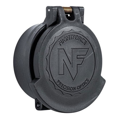 Picture of NightForce Eyepiece Durable Weather-Resistant Spring-Loaded Flip-Up Rotational Lens Caps with Clamp-On Attachment, ATACR 16x F1