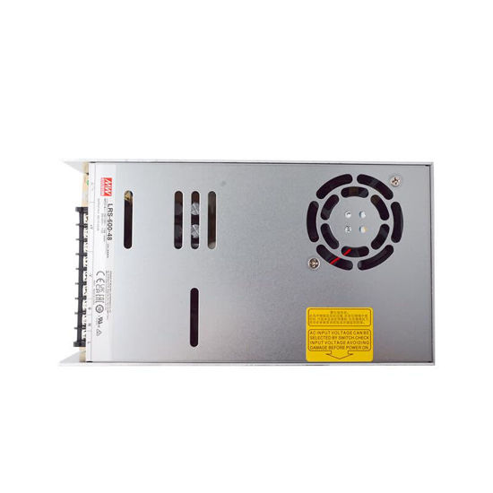 Picture of Mean Well LRS-600-48 48V 600W Single Output Switching Power Supply, 90-302VAC/255-370VDC Input, 12.5A, 1U Low Profile, 5G Vibration Resistant, Industrial Automation, UL/BS/IEC 62368-1 Certified