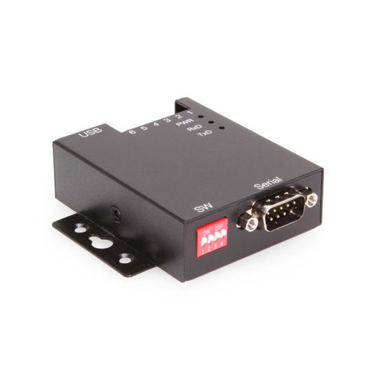 Picture of USB 2.0 to RS-232/422/485 Selectable Industrial Serial Adapter w/ 15kV ESD Surge Protection