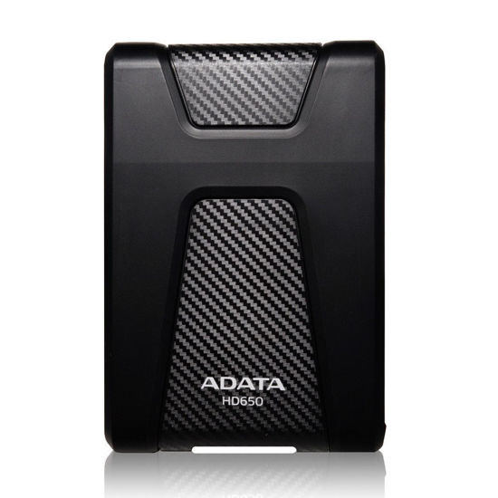 Picture of ADATA HD650 1TB Anti-Shock External Hard Drive, Black (AHD650-1TU31-CBK)