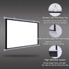 Picture of 30" 40" 50" 60" 72" Manual Pull Down Projector Screen Home Theater Projection Screen 4K HD Movie Screen, Anti-Crease, Easy Roll Up(50 Inch (16:9))