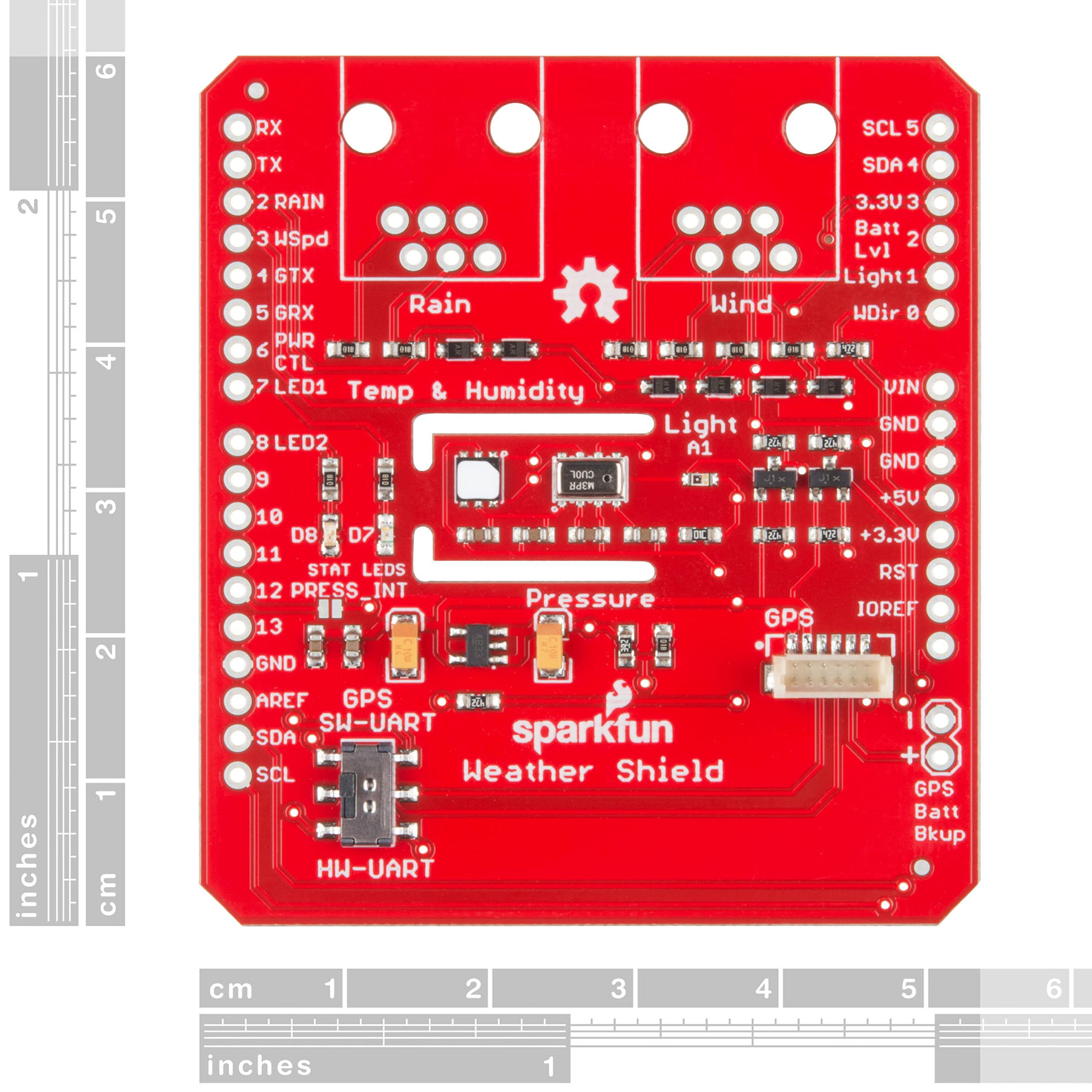 GetUSCart- SparkFun Weather Shield utilizes The Si7021 humidity ...