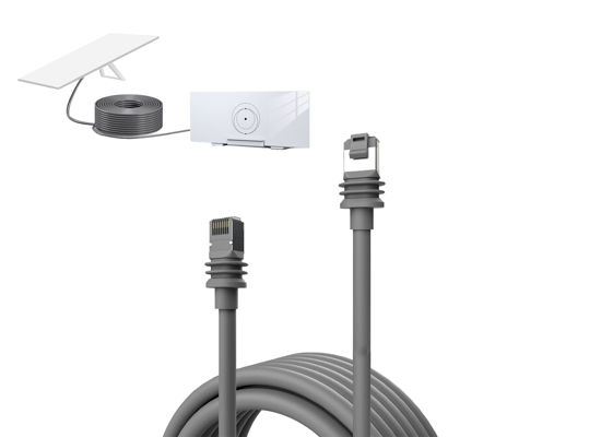 Picture of Zunate 100ft Gen 3 Cable, Cable Extension, IP68 Waterproof 2000Mbps Satellite Replacement Cable for Gen3 V3, Standard V3 Cable for Gen 3 Outdoor (100ft(30m))
