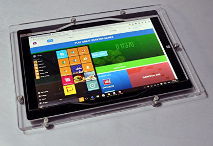 Picture of TABcare Compatible MS Surface 3 Clear VESA Security Enclosure with Wall Mount Kit for Kiosk, Store Display, POS