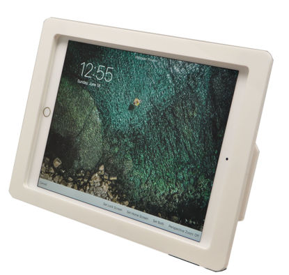 Picture of TABcare iPad Pro 10.5 Security Anti-Theft Kit for Kiosk, POS, Time Clock, Store, Show Display (Wall Mount, White)