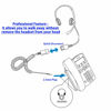 Picture of 2.5mm Phone Telephone Headset - Best Pro Noise Cancel Binaural Office Headset Compatible with Cisco SPA, Panasonic, Vtech, Uniden and Cordless Dect Phones Plus Compatible with Plantronics QD