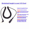 Picture of 2.5mm Phone Telephone Headset - Best Pro Noise Cancel Binaural Office Headset Compatible with Cisco SPA, Panasonic, Vtech, Uniden and Cordless Dect Phones Plus Compatible with Plantronics QD