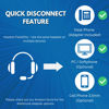 Picture of TruVoice HD-300 Deluxe Headset with Noise Reduction Voice Tube & HD Sound - Compatible with Yealink, Grandstream, Sangoma, Ooma and Snom Desk Phones