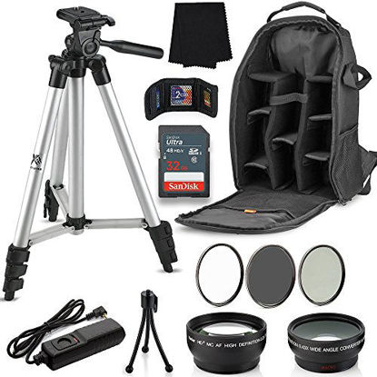 Picture of Professional 58MM Accessory Bundle Kit for Canon T6i T6 T6s T5i T5 T4i T3i T2i T1i 60D, 12 Piece Lightweight, Compact Accessories for Canon
