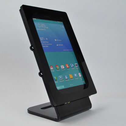 Picture of TABcare Compatible Samsung Galaxy TAB A 7" Security Anti-Theft Kit for Kiosk, POS, Store, Show Display (Black Desktop Stand)