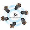 Picture of FreedConn Motocycle Helmet Waterproof and Wireless Bluetooth Headset TMAX-E/FM Radio/1000M Intercom/6 Riders Intercom/Moto Biking & Skiiing/ + Boots Protector