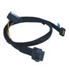 Picture of LetLinkSo PCIe 5.0 MCIO x4 to EDSFF E1 E3 Cable for E1.S E1.L E3.S E3.L SSD with 15P Power, 2.1ft(65 cm)
