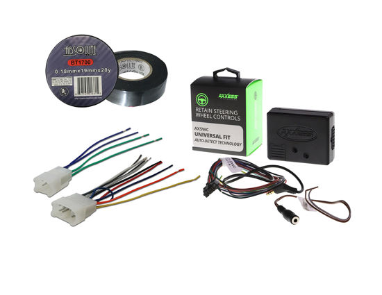 Picture of Metra Axxess ASWC Universal Steering Wheel Control Interface A950-1761 Radio Wiring Harness for Toyota 87-Up Power 4 Speaker+ Vinyl Electrical Tape