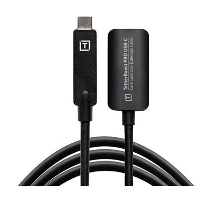 Picture of Tether Tools USB-C Gen 2 TetherBoost Pro Core Controller Extension Cable 16 ft - Black