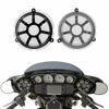 Picture of REBACKER Motorbike Speaker Grill Masks Front Brust Trim Grill Cover For Harley Touring Electra Glide Ultra Classic Street Glide FLHX CVO Black