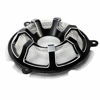 Picture of REBACKER Motorbike Speaker Grill Masks Front Brust Trim Grill Cover For Harley Touring Electra Glide Ultra Classic Street Glide FLHX CVO Black