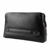 Picture of Smart Fingerprint Wallet, Fipilock FL V1 Men Zipper Leather Wallet Smart Fingerprint Security Anti Theft Handbag Black