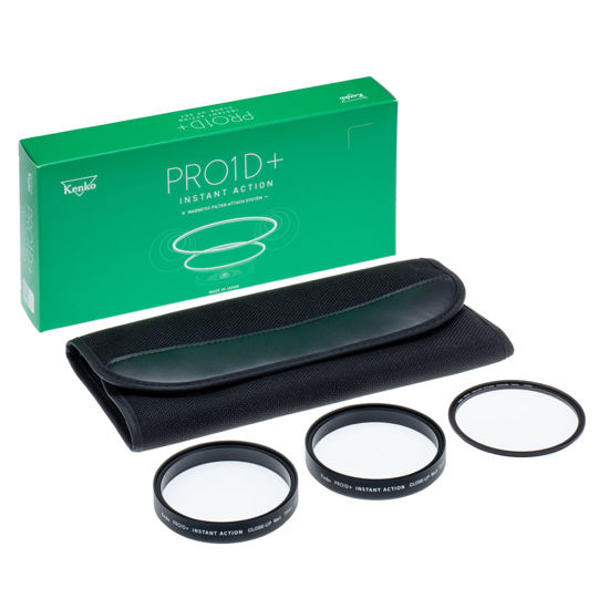 Picture of Kenko 500101 Close-Up Lens PRO1D+ Instant Action C-UP Lens No.1 & No.3 Set, 2.3 inches (58 mm), Magnetic, One-Touch Detachment, for Macro Photography, Made in Japan