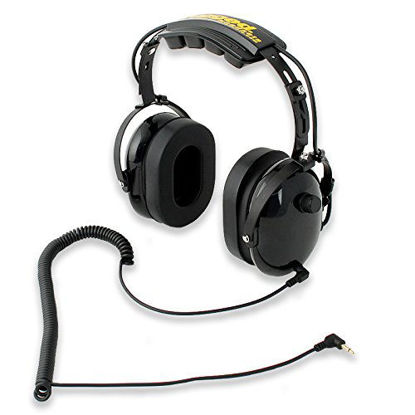 Picture of Rugged NASCAR Over The Head Headset for Race Fan Racing Radios Electronics Communications - Connects to Scanners