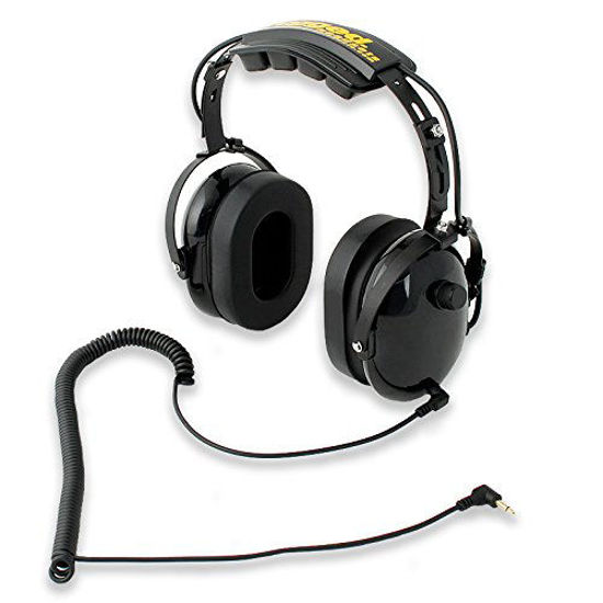 Picture of Rugged NASCAR Over The Head Headset for Race Fan Racing Radios Electronics Communications - Connects to Scanners