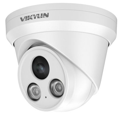 Picture of VIKYLIN 8MP IP PoE 4K Turret Camera,Buit in Mic, AI Human/Vehicle Detection,98ft EXIR 2.0 IR Night Vision, 2.8mm Lens,IP67 Outdoor Security CCTV Surveillance Camera(GK2385I)