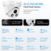 Picture of VIKYLIN 8MP IP PoE 4K Turret Camera,Buit in Mic, AI Human/Vehicle Detection,98ft EXIR 2.0 IR Night Vision, 2.8mm Lens,IP67 Outdoor Security CCTV Surveillance Camera(GK2385I)