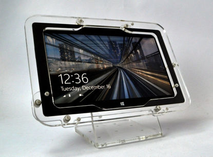 Picture of TABcare Security Anti-Theft Kit for MS Surface RT, Surface 1, Surface 2 Supports Kiosk, POS, Store, Show Display (Clear Desktop Stand)